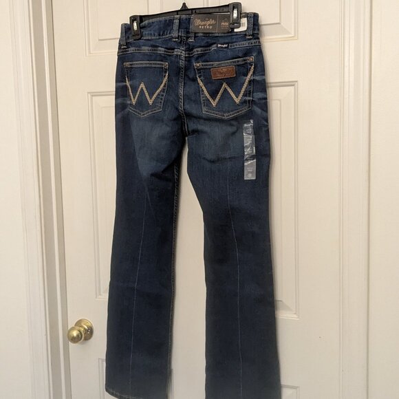 WRANGLER RETRO Women's  Junior's Boot Cut Jeans Size 7 X 32 Blue NWT - Picture 1 of 11